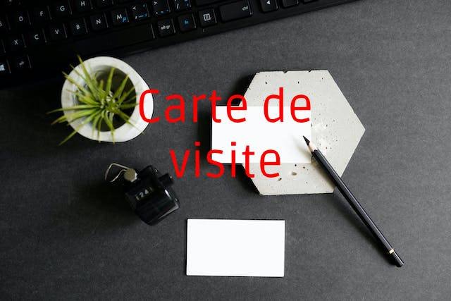 création de cartes de visite